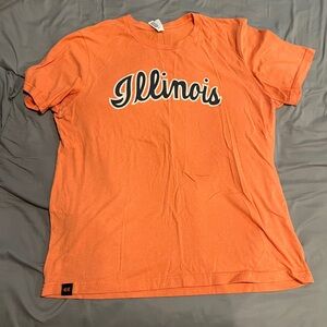 Bella Canvas Script Orange Illinois XL Shirt Fourth & Kirby